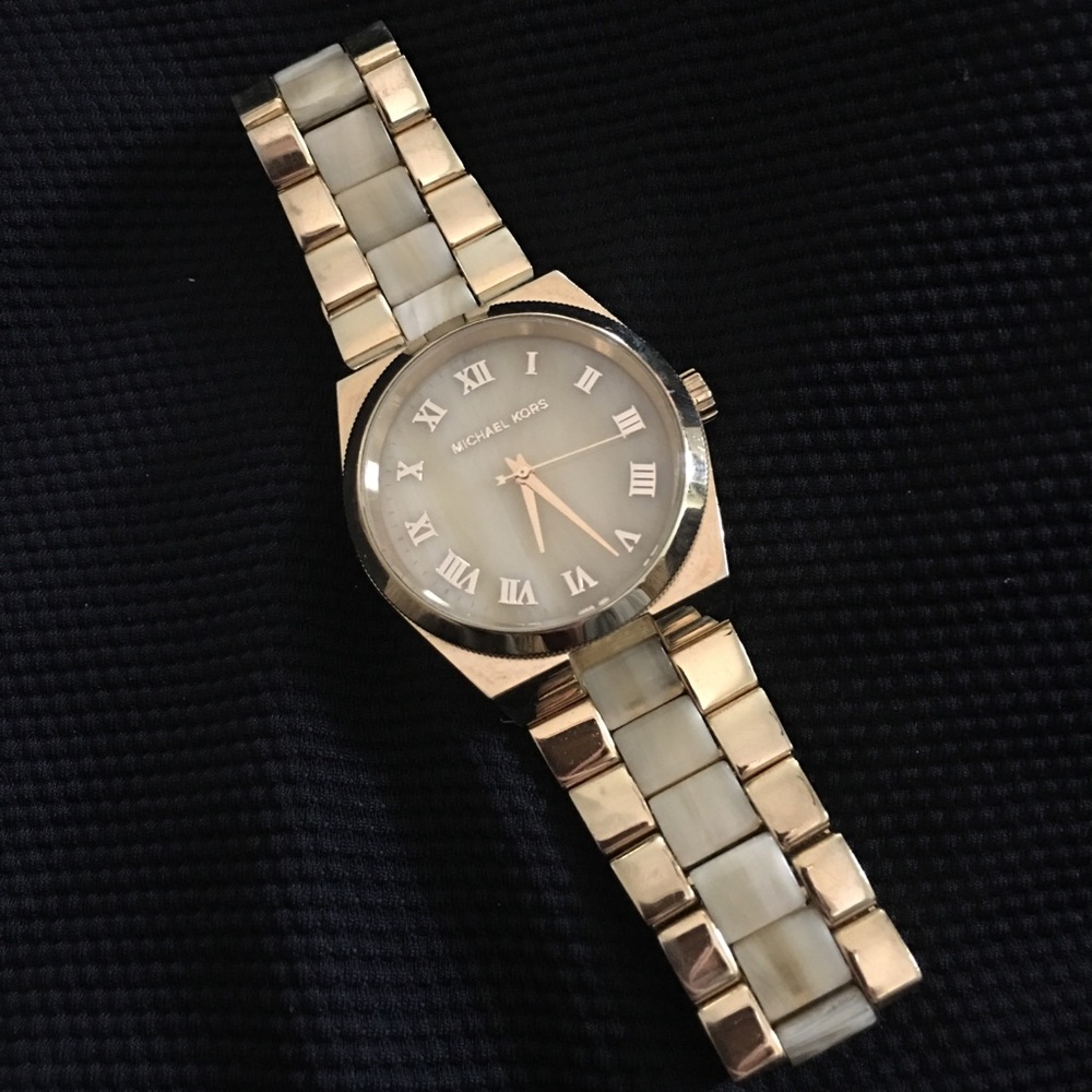 Tortoise Shell Michael Kors Watch